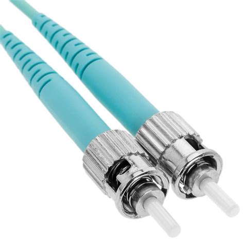 Cable OM3 de fibra óptica LC a ST multimodo duplex 50 125 de 5m