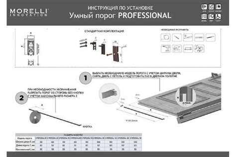 Умный порог для дверей MORELLI SEAL PROFESSIONAL 900, для дверей ...