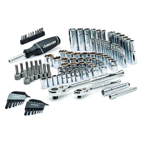 Husky Mechanics Tool Set 100 Piece H100mtssb The Home Depot