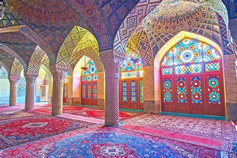 Surati Pink Mosque In Shiraz Iran ArchitecturePorn