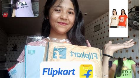 My First Flipkart Haul Video Tshirt Combo Under 309 Flipkart Summer