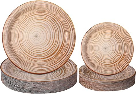 Amazon Havercamp Cut Timber Party Plates Plates Lg