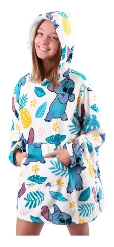 Pijama Maxi Buzo Pi Ata Flannel Corderito Stitch Mercadolibre