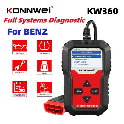 Konnwei-Kw360-Obd2-Autoscanner-Obd-2-Automatische-Diagnostiek-Voor ...