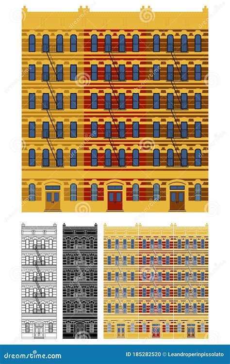 Tenements Cartoons Illustrations Vector Stock Images Pictures