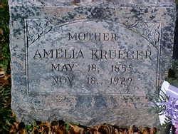 Amelia Krueger 1855 1929 Find A Grave Memorial