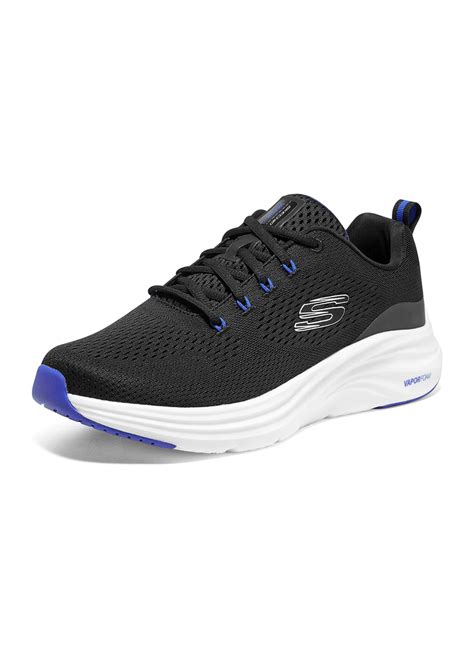 Skechers Men S Air Cooled Memory Foam Vapor Foam Bkbl Black Blue