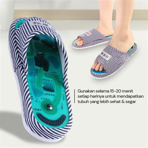 Sandal Pijat Akupuntur Magnetic Health Care Reflexology Slipper Joce