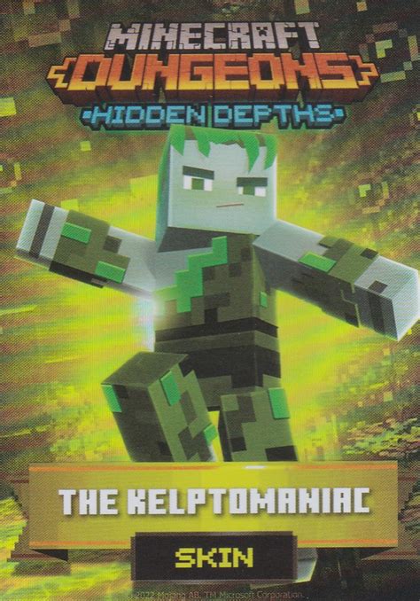 Minecraft Dungeons Arcade Series Card Skin The Kelptomaniac Foil