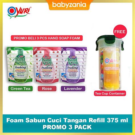 Yuri Foam Hand Soap Sabun Cuci Tangan Refill Ml Promo Pack