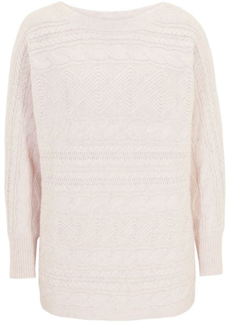 Kuscheliger Pullover Mit Muster Beige Damen Bonprix