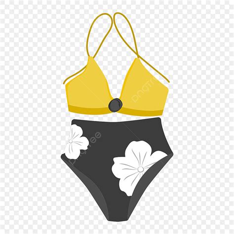 Bikini Yellow Clipart Transparent Background Women Yellow And Black