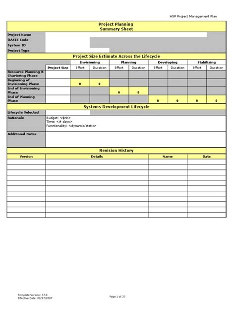 Project Management Plan Template | PDF | Project Management | Product ...