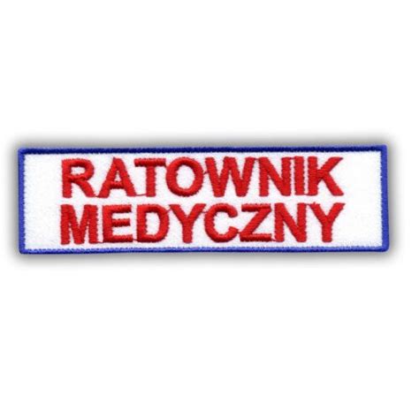 Naszywka Ratownik Medyczny Polska S U Ba Zdrowia