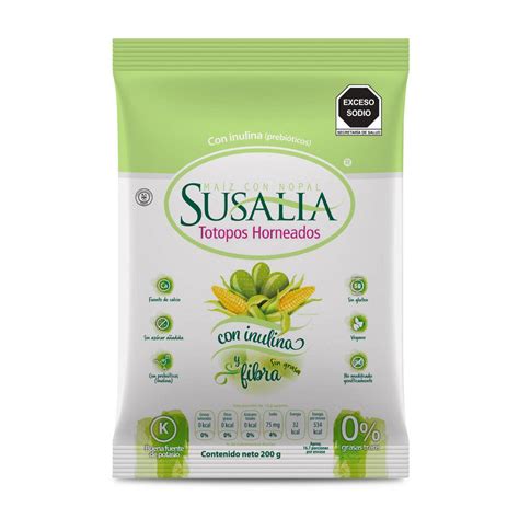 Totopos Horneados Susalia Maíz con Nopal 200g Justo mx