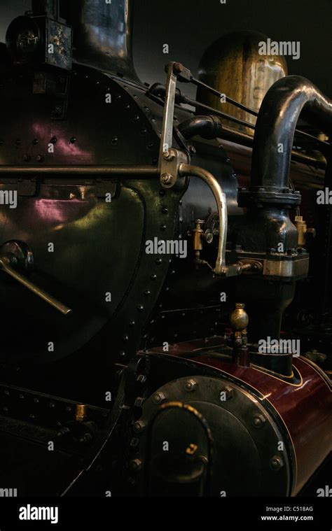 Antique Steam Train Locomotive Stock Photo Alamy