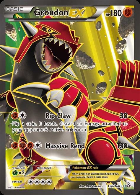 Groudon EX xy5 150 Pokémon Card Database PokemonCard