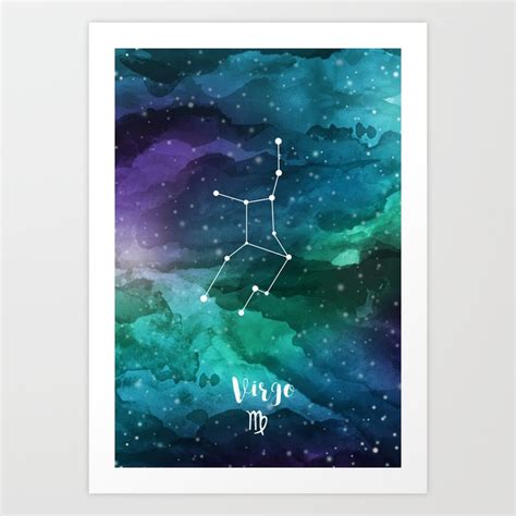 Virgo Constellation Art Print By Michesh Society6