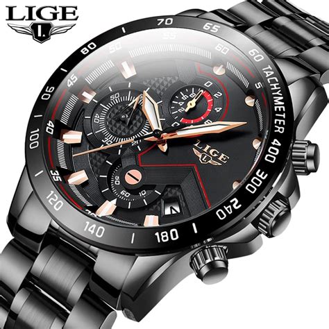 Lige Reloj Anal Gico De Acero Inoxidable Para Hombre Accesorio De