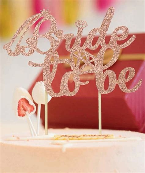 Bride To Be Cake Topper Bridal Shower Cake Topper Bride To Etsy