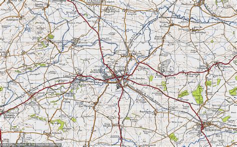 Historic Ordnance Survey Map Of Market Harborough 1946