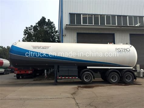 Lift Axle Lpg Tank Truck Semi Trailer Kg Lpg Delivery Tanker