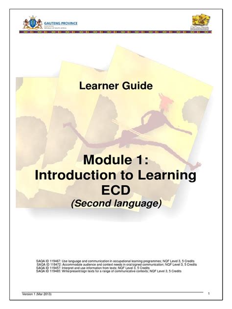 Introduction To Learning Ecd Learner Guide Pdf Educational