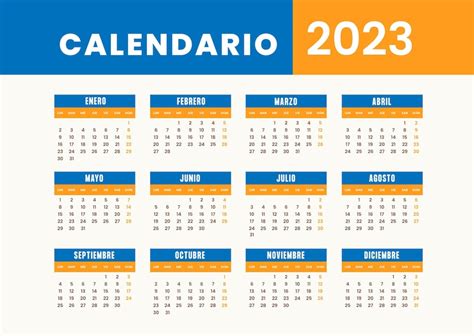 Calendario 2023 Y 2024