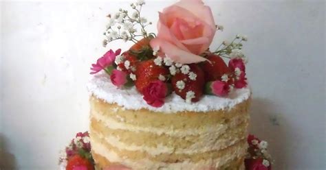 Naked Cake Rosas