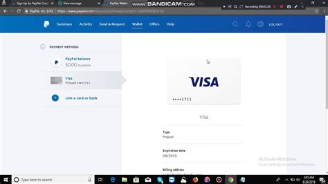 How To Link Your Paypal Virtual Card Vcc And Virtual Bank Vba Youtube