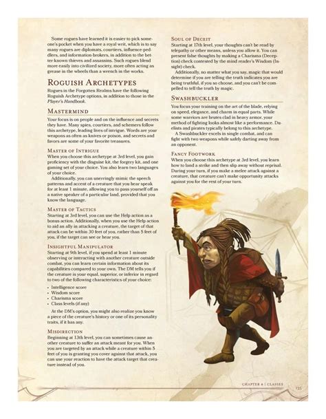 Official Rogue Subclass Mastermind Dnd 5e Homebrew Rogue Dnd