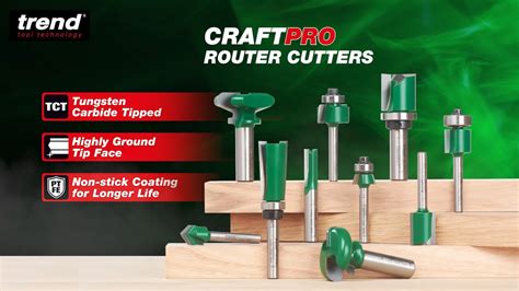 Trend Craft Pro Router Cutter Bits High Quality Router Bits For The