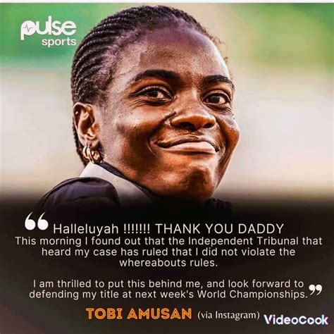 Tobi Amusan Response After Finally Been Cleared Of Doping Allegations