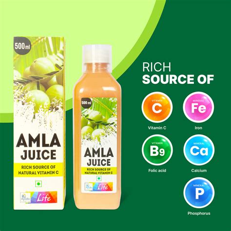 Apollo Life Natural Amla Juice 500 Ml Price Uses Side Effects