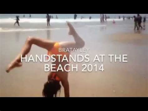 Handstands At The Beach Bratayley Youtube