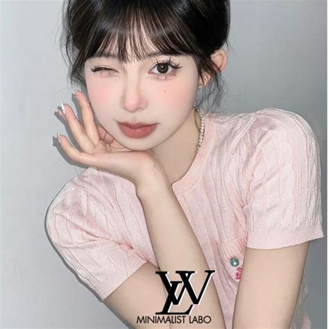 Minimalist Labo Áo Sweet Hot Girl Gợi Cảm Skinny Đính Hạt Thêu Dệt Kim Nữ Phụ nữ mùa hè Ngọt