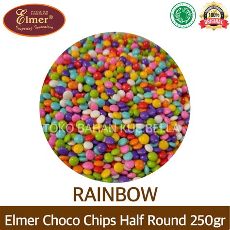 Elmer Choco Chips Half Round Dark Rainbow Gr Lazada Indonesia