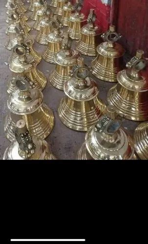 Golden Brass Temple Bell Super Fine Quality Newly Designed Workship At Rs 750 Kg In Jalesar