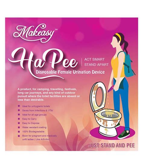 Makeasy Hapee Disposable 10 Intimate Female Urination Device Pack Of 10