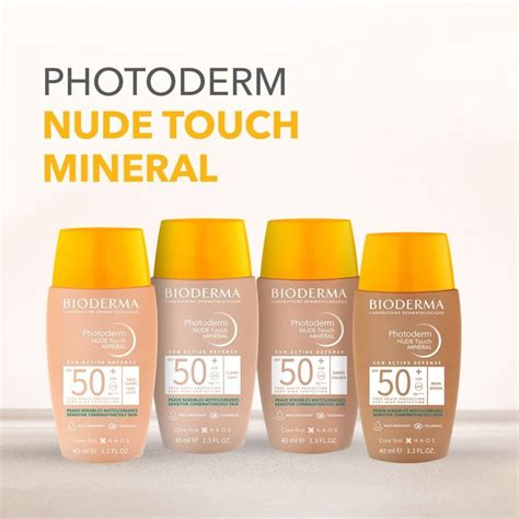 Protetor Solar Bioderma Photoderm Nude Touch Mineral FPS 50 Shopee