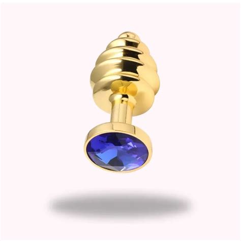 Plug Anal Diamant Bleu Metal Plug Anal Fr