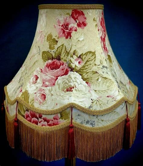 Gold Burgundy Chintz Lampshade