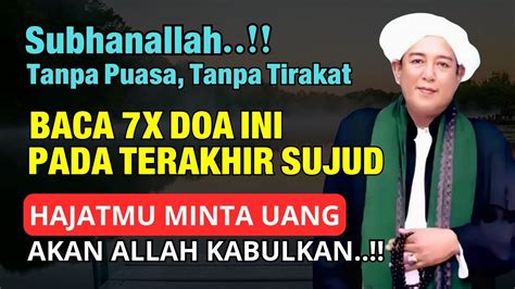 SUBHANALLAH AMALAN RAHASIA KEKAYAAN BACALAH 7X DOA PENDEK GURU