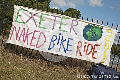 Exeter Holds Naked Bike Ride Editorial Image CartoonDealer