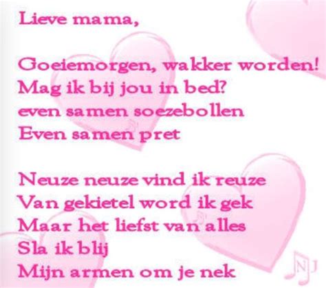 Lief Versje Voor Mama Vaderdag Gedichten Moederdag