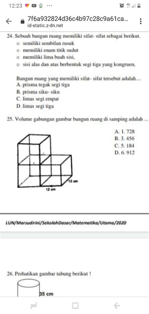 25 Tuliskan Sifat Sifat Bangun Ruang Prisma Riset