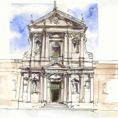 Baroque Architecture Sketch