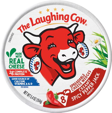 The Laughing Cow Spicy Pepper Jack Spreadable Cheese Wedge 5 4 Oz