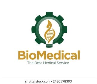 Biomedical Health Logo Designs Medical Service Stock Vector Royalty