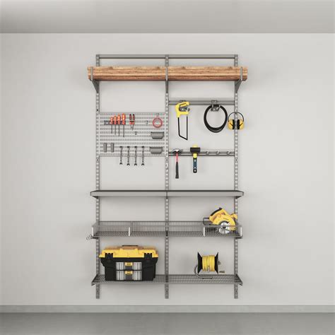 52 Piece Wall Mounted Tool Storage Rack - Complete Storage Solutions